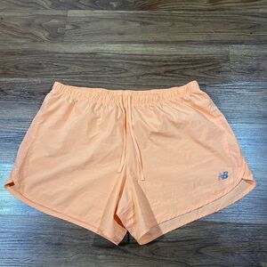 New Balance Running Shorts Orange Athletic Activewear Drawstring Womens Size 2XL